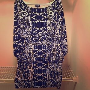 Black and cream dress